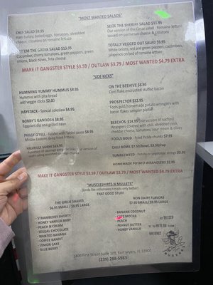Menu photo 4 Buzzeez Fort Myers, FL