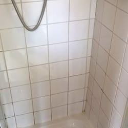 Staffordshire Tile Doctor - Grout Cleaning and Grout Colouring of a Dull Shower Cubicle in Stafford