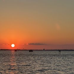 Destin Snorkel Tours - Sunset from the boat.