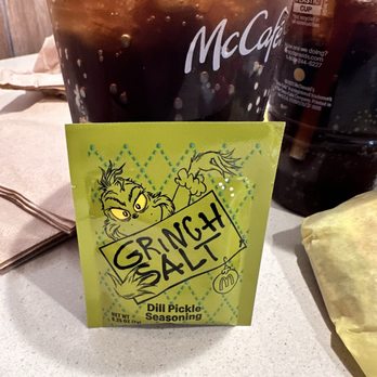 McDonald's - Grinch Salt (Super Rare)!! - Fast Food Near Me - Princeton, Texas