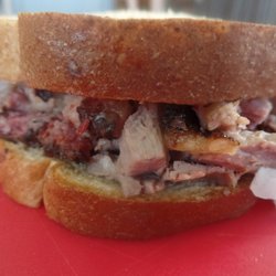 JD'S Barbecue - JD's 1/3 lb sliced BBQ Brisket sandwich