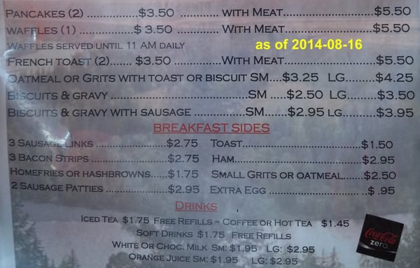 Menu photo 6 Crazy Gals Cafe Burnet, TX