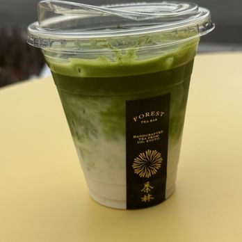 Forest Tea Bar - Uji matcha latte - iced - Tea Rooms Near Me - Berkeley, California