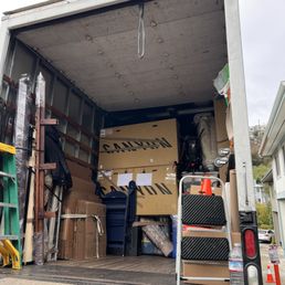 Moving truck. Moving truck.