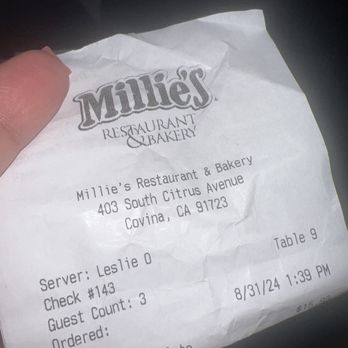 Millie's - Rude Waitress - American Near Me - Covina, California