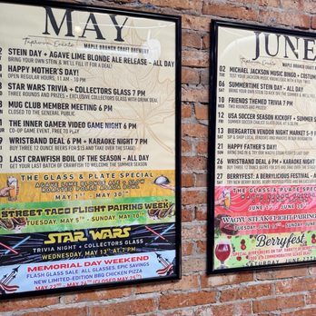 Maple Branch Craft Brewery - May and June events - Breweries Near Me - Fort Worth, Texas Maple Branch Craft Brewery - May and June events - Breweries Near Me - Fort Worth, Texas