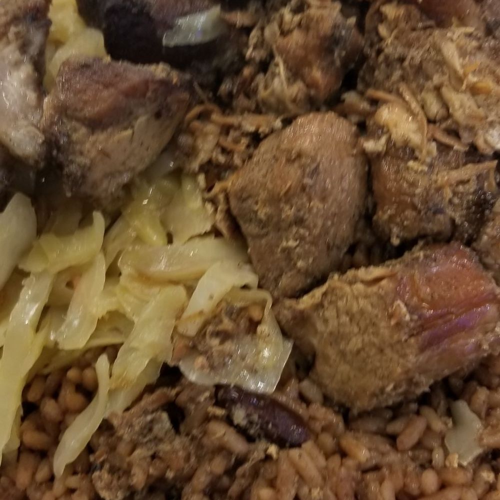 Harvey's Kitchen - Jerk pork. Rice n peas This is the worst food I ever bought from any restaurant..ever! The food tastes OLD! And a bit vinegary.. - Caribbean Near Me - Bridgeport, Connecticut Harvey's Kitchen - Jerk pork. Rice n peas This is the worst food I ever bought from any restaurant..ever! The food tastes OLD! And a bit vinegary.. - Caribbean Near Me - Bridgeport, Connecticut