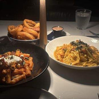 Gigi's - Lobster pasta , spicy pasta , onion rings - Seafood Near Me - Montauk, New York Gigi's - Lobster pasta , spicy pasta , onion rings - Seafood Near Me - Montauk, New York