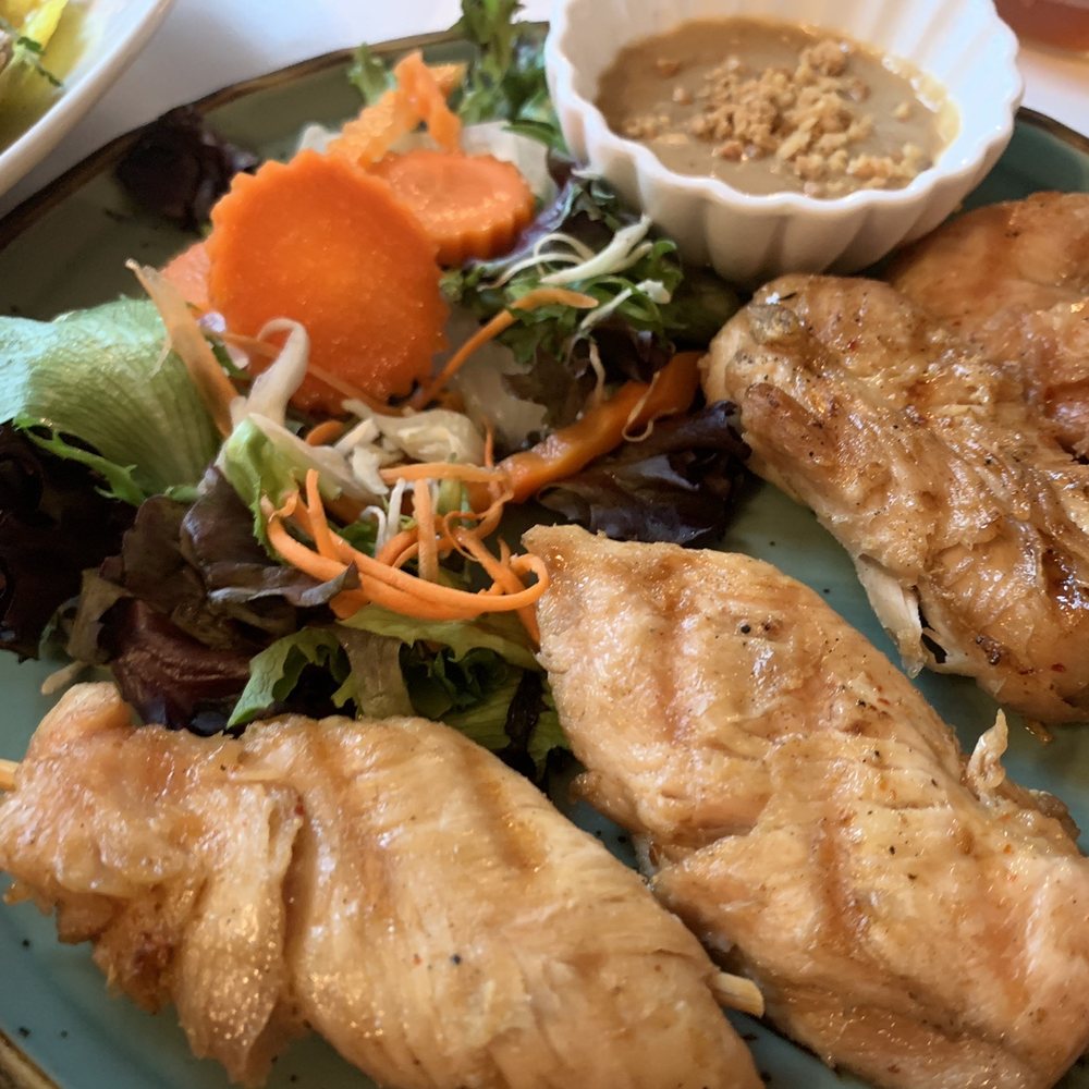 Saigon City - Chicken satay with peanut sauce - Thai Near Me - Old Saybrook, Connecticut Saigon City - Chicken satay with peanut sauce - Thai Near Me - Old Saybrook, Connecticut