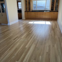 Hardwood refinished