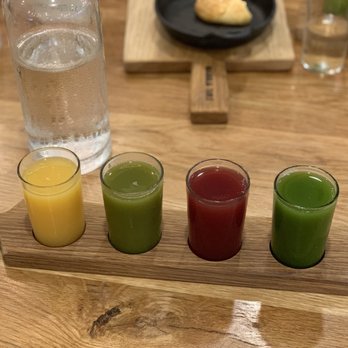 Magnolia Table - Juice sampler - Breakfast & Brunch Near Me - Waco, Texas Magnolia Table - Juice sampler - Breakfast & Brunch Near Me - Waco, Texas