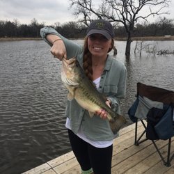 Moby Dick's - Private Pond Fishing - No better way to enjoy a birthday than on the water reelin' em in. Caught 3 nice size bass and a cat.