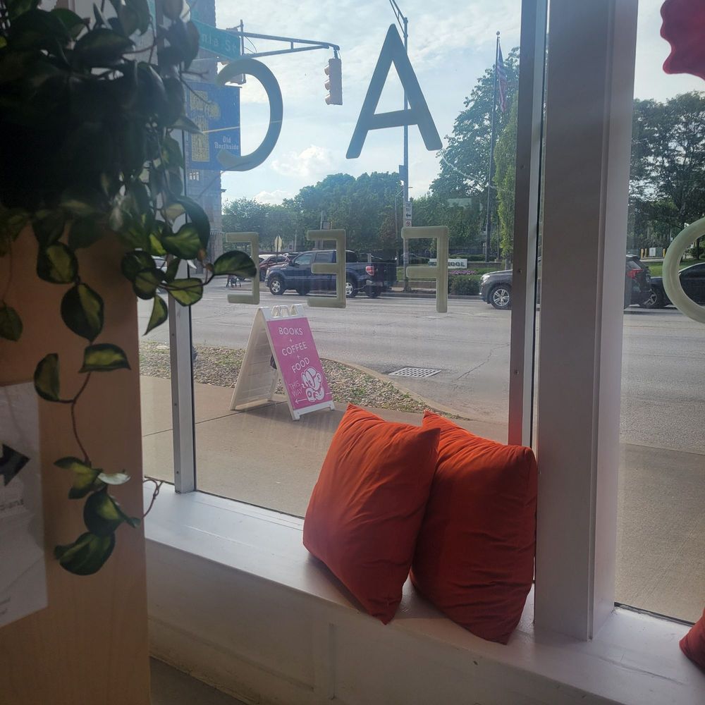 Dream Palace Books + Coffee - Window seating - Bookstores Near Me - Indianapolis, Indiana Dream Palace Books + Coffee - Window seating - Bookstores Near Me - Indianapolis, Indiana