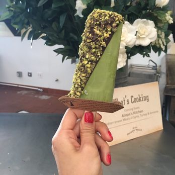 Popbar - Green tea with dark chocolate and pistachio. - Desserts Near Me - Anaheim, California Popbar - Green tea with dark chocolate and pistachio. - Desserts Near Me - Anaheim, California
