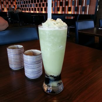 Ben Thanh Restaurant - Matcha slush with grass jelly - Vietnamese Near Me - Guelph, Ontario