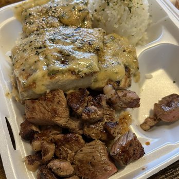 Grinds 2 Da Max Russell - Combo plate of steak and ahi - Hawaiian Near Me - Las Vegas, Nevada
