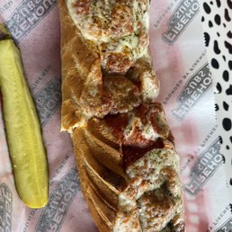 This is the meatball sub. Almost like a calzone.