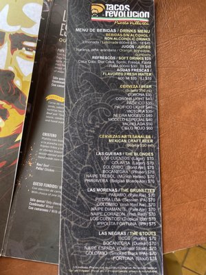 Menu photo 6 Tacos Revolución Puerto Vallarta, JAL Menu photo 6 Tacos Revolución Puerto Vallarta, JAL