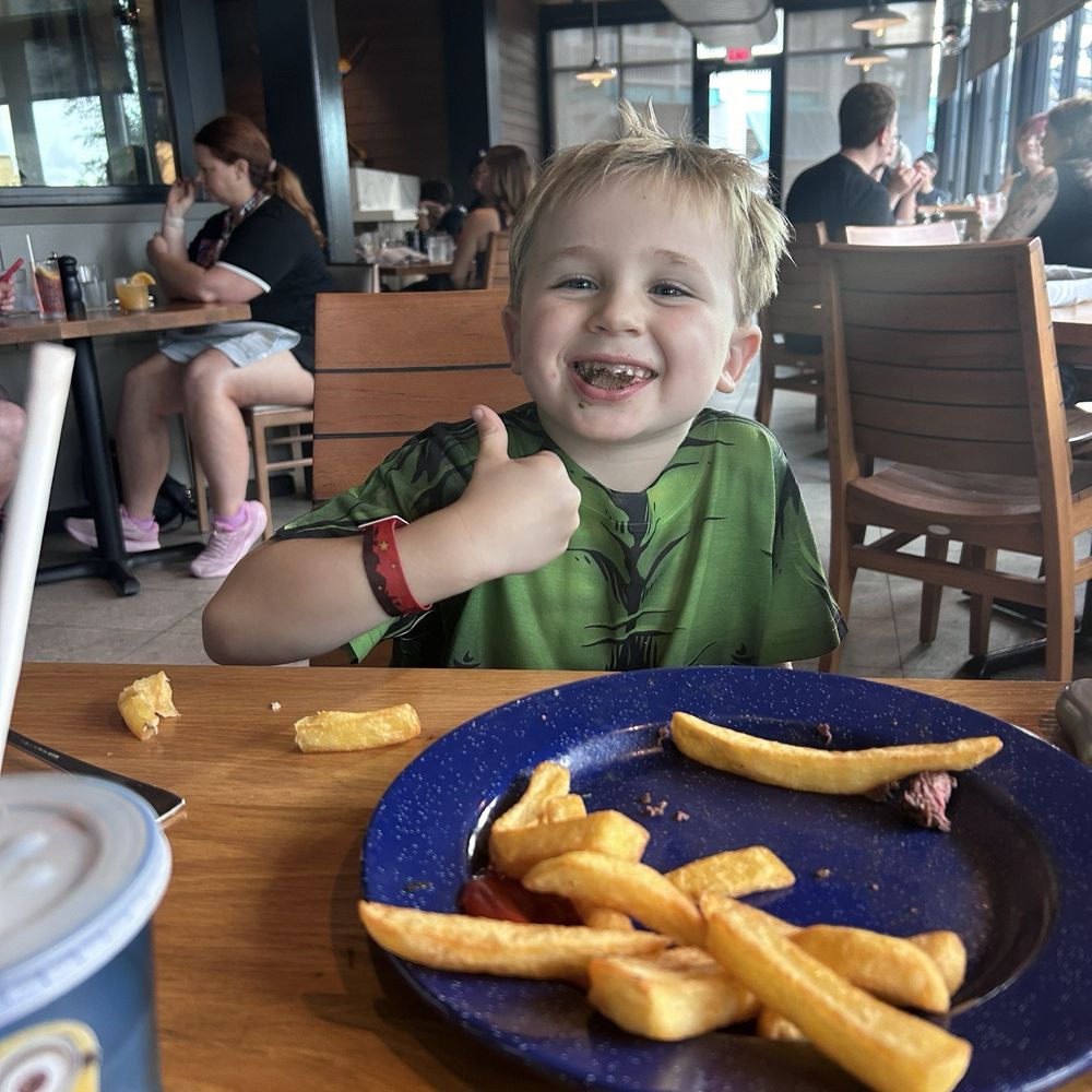 Bigfire - My 4 year old that absolutely loves steak as much as our 7 and 10 year olds!!! - American Near Me - Orlando, Florida Bigfire - My 4 year old that absolutely loves steak as much as our 7 and 10 year olds!!! - American Near Me - Orlando, Florida