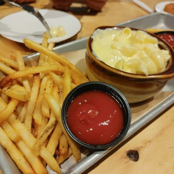 Pour Company - Kid's Menu - Mac N Cheese with crispy fries - New American Near Me - Fullerton, California Pour Company - Kid's Menu - Mac N Cheese with crispy fries - New American Near Me - Fullerton, California