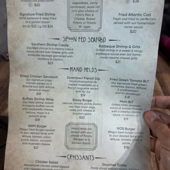 Ivy on the Square - Back of lunch menu - Southern Near Me - Ocala, Florida Ivy on the Square - Back of lunch menu - Southern Near Me - Ocala, Florida