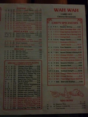 Menu photo 6 Wah Wah Chinese Restaurant Richmond, VA Menu photo 6 Wah Wah Chinese Restaurant Richmond, VA