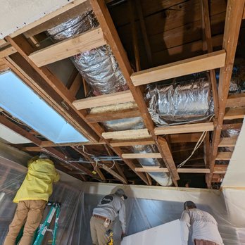 DRYWALL MASTERS - Teardown of ceiling drywall - Drywall Installation & Repair Near Me