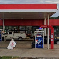 Exxon - view of the only convenience store located in Fair Oaks (facing southward from U.S. Highway 64)
