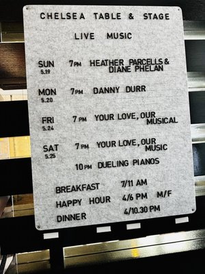 Chelsea Table & Stage by null