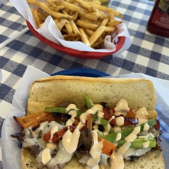 Bill's Grill - Philly Cheesesteak and side of fries - Burgers Near Me - Prescott, Arizona Bill's Grill - Philly Cheesesteak and side of fries - Burgers Near Me - Prescott, Arizona
