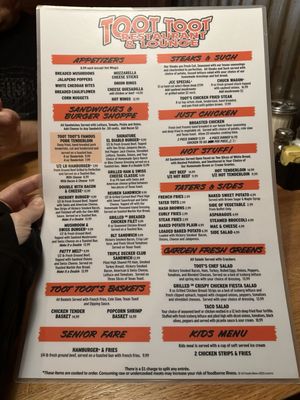 Menu photo 4 Toot-Toot Family Restaurant Bethany, MO Menu photo 4 Toot-Toot Family Restaurant Bethany, MO