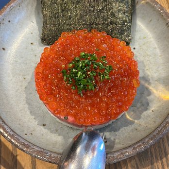 Ernest - Sushi rice with steak tartare, fish egg - New American Near Me - San Francisco, California