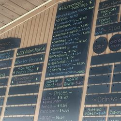Dippers Ice Cream - Menu
