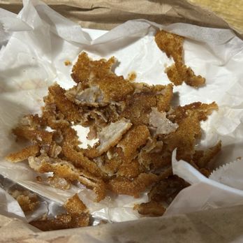 Don Chicken - Leftover breading that fell off - Korean Near Me - Austin, Texas Don Chicken - Leftover breading that fell off - Korean Near Me - Austin, Texas