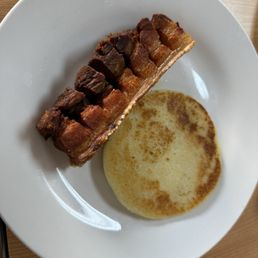 Arepa with Chicharron Arepa with Chicharron