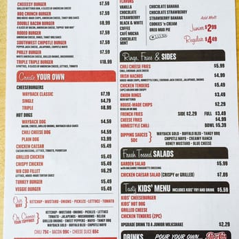 Wayback Burgers - The Menu, all Halal ! - Burgers Near Me - Milpitas, California