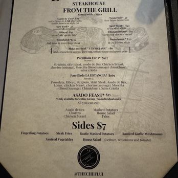 La Estancia - Menu - Steakhouses Near Me - Minneapolis, Minnesota