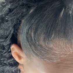 VC Hair Studio - Unsecured ping, hair not slicked down, used pomade not enough hair spray, not slicked loose and wobbly