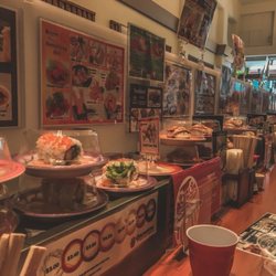 Daruma Sushi - The conveyor belt from back of the restaurant.