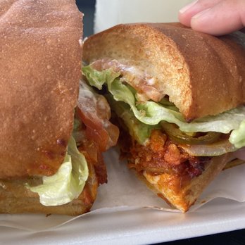 Tortas Manantial - Chicharrón torta with everything. Large limonada. - Juice Bars & Smoothies Near Me - Avondale, Arizona Tortas Manantial - Chicharrón torta with everything. Large limonada. - Juice Bars & Smoothies Near Me - Avondale, Arizona