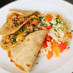 OnPoint Nutrition - One of our menu top menu items: Turkey meat quesadilla
