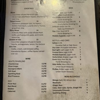Three Muses - Drink Menu - Jazz & Blues Near Me - New Orleans, Louisiana Three Muses - Drink Menu - Jazz & Blues Near Me - New Orleans, Louisiana