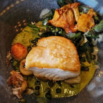 The Graceful Ordinary - Half of the Halibut main course - New American Near Me - St. Charles, Illinois