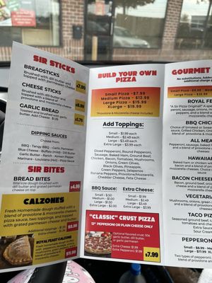 Menu photo 2 Sir Pizza Lansing, MI Menu photo 2 Sir Pizza Lansing, MI