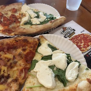 Tony's New York Pizza - Buffalo, pineapple Hawaiian and spinach white. Spinach white has been my favorite here hands down! - Pizza Near Me - Houston, Texas Tony's New York Pizza - Buffalo, pineapple Hawaiian and spinach white. Spinach white has been my favorite here hands down! - Pizza Near Me - Houston, Texas
