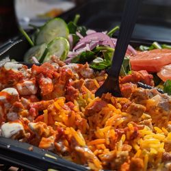 Gyro Hut - Combo over rice