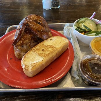 City Barbeque - Chicken Breast & Wing with a cucumber Side Salad - Barbeque Near Me - Lexington, Kentucky