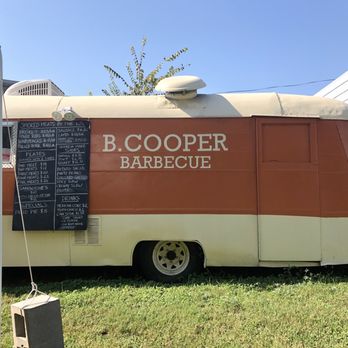 B. Cooper Barbecue - a food truck parked in the grass - Barbeque Near Me - Austin, Texas