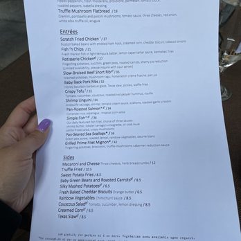 Scratch - Menu - New American Near Me - Mountain View, California