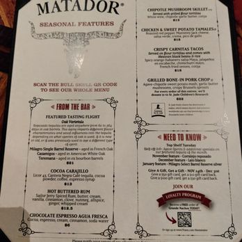 Matador Redmond - Menu - Mexican Near Me - Redmond, Washington